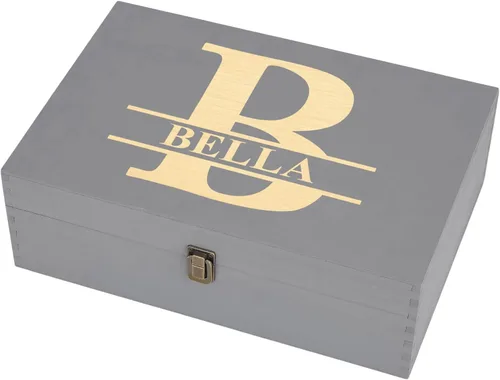 Vista 22 de Caja de Recuerdos de Madera Personalizada con Grabado Personalizado Caja de Memoria de Aventura para Parejas Recuerdos de Viaje Fotos Cartas - Cajas
