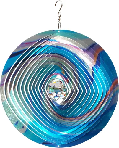 Vista 16 de FONMY - Molinillo de viento de acero inoxidable, regalo para decoración de jardín, interiores y exteriores, manualidades, adornos de 6 pulgadas Mds02