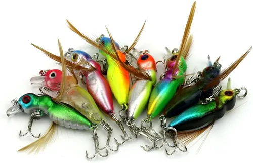 Vista 7 de 7PCS 1.8 in Señuelos Crickhopper Señuelo de pesca