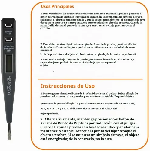 Vista 4 de Kit pelacables autoajustable 5 en 1, pelacables automático para AWG 24-10, bolígrafo detector de voltaje LED, cinta aislante de 23 pies, 99