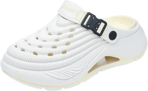 Vista 13 de Zueco unisex transpirable antideslizante, zapatos de jardín para hombre y mujer con soporte de arco para trabajo al aire libre, playa, casual