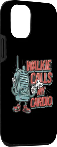 Vista 3 de Funda para profesor de educación especial retro para iPhone 15 Walkie Calls Are My Cardio