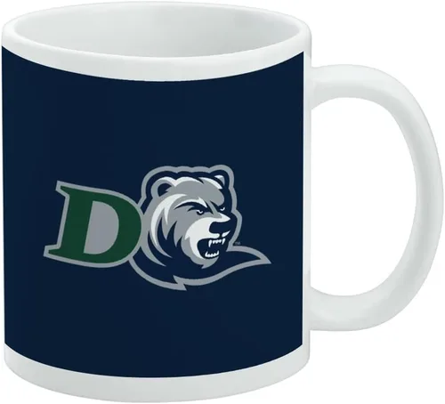Vista 161 de Taza de cerámica con el logotipo principal de la Universidad Rider, taza de regalo novedosa para café, té y bebidas calientes, 11oz, blanca