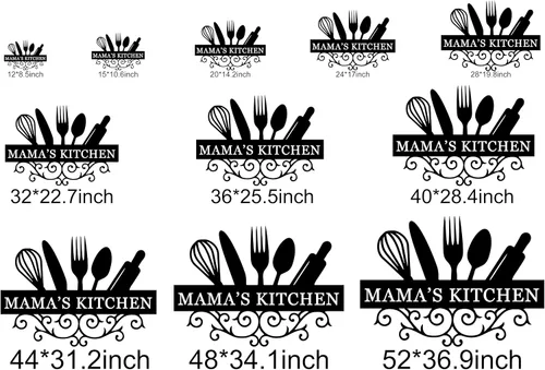 Vista 7 de Letrero de nombre de cocina personalizado, letrero de cocina familiar, decoración de pared de cocina, letrero de metal con nombre de familia, regalo