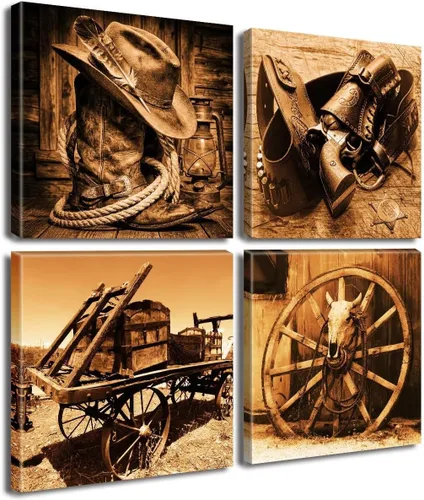 Vista 8 de Arte de pared en blanco y negro para pared, diseño de animales, caballos, burros, ovejas, vacas, cuadros divertidos para decoración de dormitorio