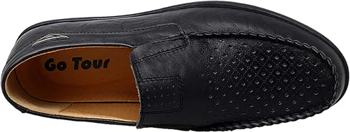 Vista 3 de Go Tour - Mocasines de piel para hombre