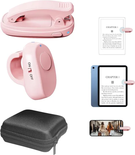 Vista 11 de Girador de páginas remoto Kindle, clic automático de página con clip para Kindle y tabletas, control de página de avance con un botón, control