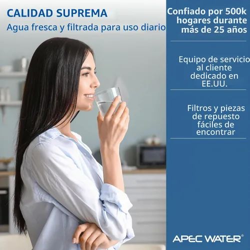 Vista 5 de APEC MEM-ES-75 75 GPD Filtro de reemplazo de membrana para sistema de ósmosis inversa