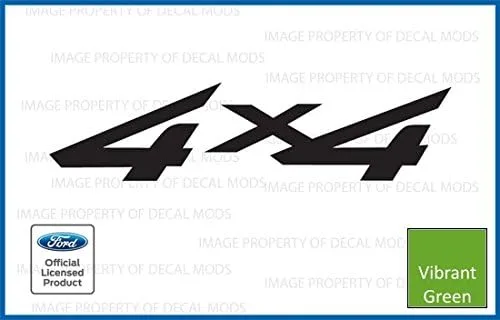 Vista 5 de Adhesivos 4x4 para Ford F250 F350 (1997-2010) Negro - CB