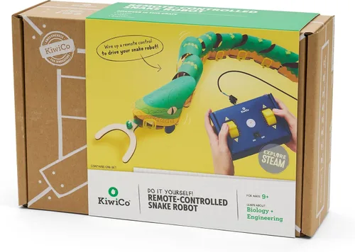 Vista 6 de KiwiCo - Robot de serpiente a control remoto, kit de construcción