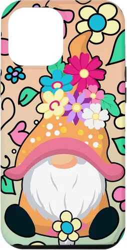 Vista 25 de Funda para iPhone XR con diseño de gnomo de verano y flores de margarita