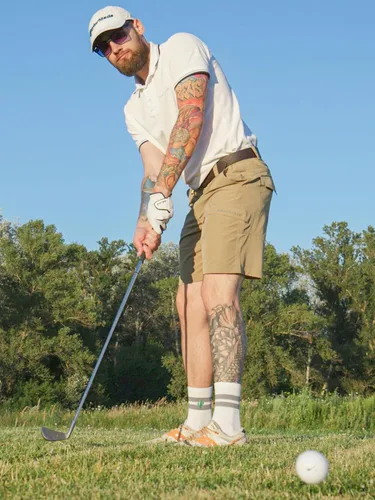 Vista 4 de Mr.Stream Men's Hiking Relaxed Fit Golf Lounge Quick Drying Fishing Nylon Casual Shorts