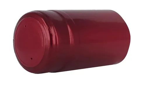 Vista 7 de Cápsulas retráctiles de PVC rojo rubí metálico, 500