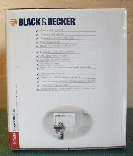 Vista 7 de Black & Decker EC600 Spacemaker Abrelatas debajo del mostrador