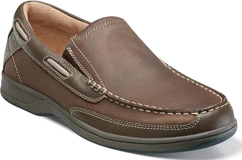 Vista 10 de Florsheim Lakeside Moc Toe Slip On para hombre Marrón Nubuck