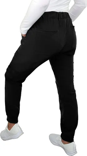 Vista 6 de Pantalón médico de enfermería con 5 bolsillos para mujer