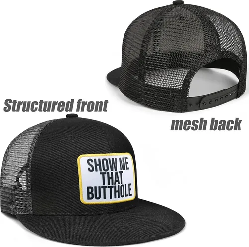 Vista 2 de LGBTQ Rainbow Show Me The Butthole Trucker Sombrero para hombre y mujer