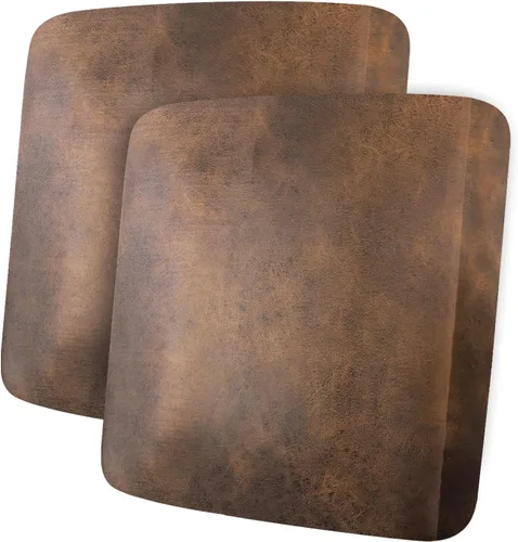 Vista 112 de ANARACHON Fundas de cojín de sofá con aspecto de cuero, juego de fundas de asiento de sofá, protector de muebles para sillón seccional, sofá biplaza