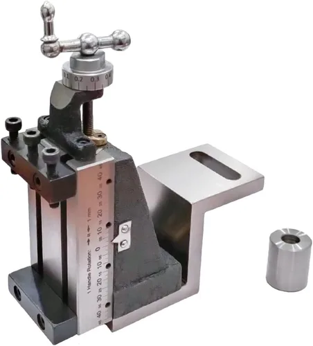 Vista 4 de Mini tobogán de fresado vertical montado en placa angular tipo Z - Ajuste directo para mini máquina de torno