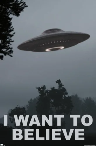 Vista 11 de Trends International Póster de pared con texto en inglés "I Want To Believe