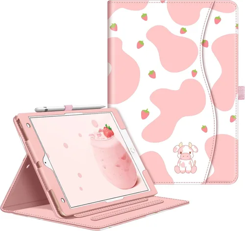 Vista 10 de Fintie - Funda para iPad de 9ª / 8ª / 7ª generación (2021/2020/2019) de 10.2 pulgadas - [Protección de esquinas] Funda con soporte de visualización