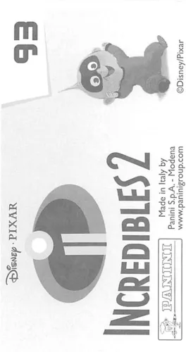 Vista 2 de 2018 Panini Incredibles 2 Album Sticker #93 Sticker 93