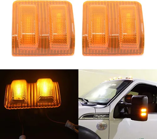 Vista 10 de Xinctai Juego de luces LED para espejo lateral Switchback, señal de giro para Ford F150 2013-2014, Ford F250 F350 F450 F550 Super Duty 2008-2016
