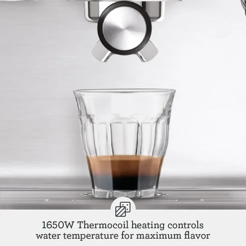 Vista 5 de Cafetera exprés Breville The Infuser, Semi-Automatic, Sésamo negro