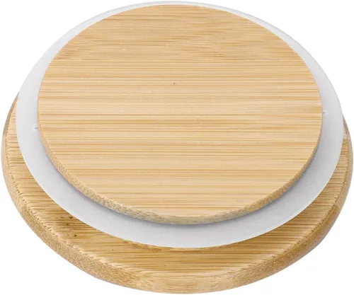 Vista 8 de Freebily Tapas de bambú Marson para frascos de silicona con sello de silicona para tarros de conservas de boca pequeña/regular/ancha, tipo B