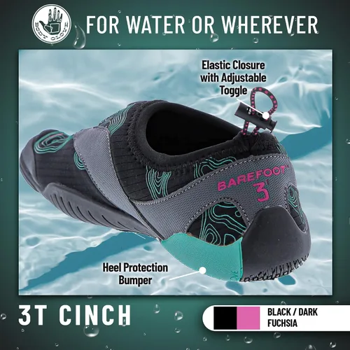 Vista 4 de Body Glove Zapatos de agua para mujer, zapatos de agua para mujer, zapatos de playa, zapatos de natación para mujer, zapatos de agua descalzos al