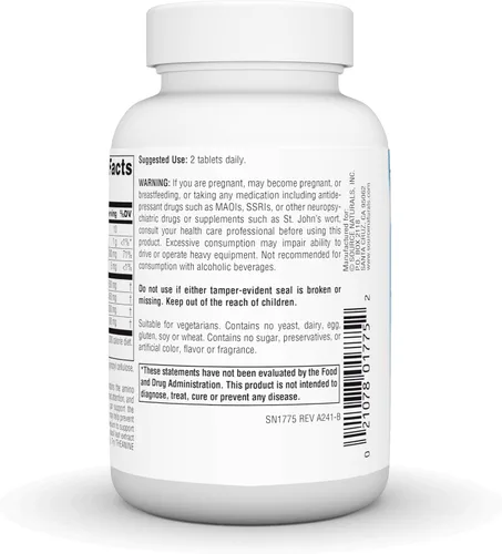 Vista 3 de Source Naturals Serene Science L-Teanina con Magnesio y GABA - 60 Tabletas