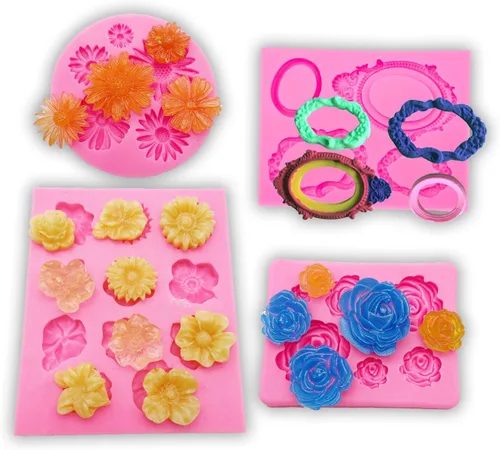 Vista 20 de 3pc chica bailarina, herramientas de maquillaje, labios boca silicona chocolate molde pastel decoración herramientas Fondant Sugarcraft moldes