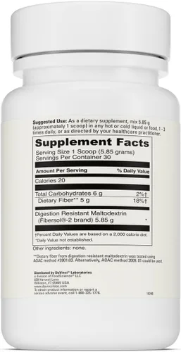 Vista 2 de DAVINCI Labs Clearly Fiber - Suplemento para apoyar la regularidad intestinal, la función intestinal normal y los niveles de triglicéridos dentro