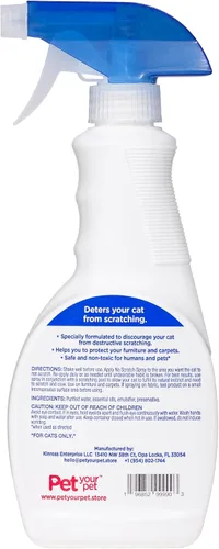 Vista 7 de Spray disuasorio para gatos sin arañazos, 16 onzas líquidas