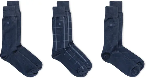 Vista 3 de Chaps Men's Classic Dress Crew Socks-3 Pair Pack-Pattern and Solid Color Designs