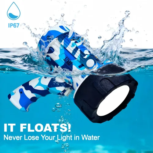 Vista 10 de XINXI Foco recargable, linterna de alta potencia de 2,000,000 lúmenes, luz de búsqueda de mano impermeable IP67, con largo tiempo de funcionamiento