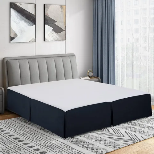 Vista 12 de Cathay Home Falda de cama plisada de microfibra de doble cepillado de fácil ajuste, ultra suave, resistente a la decoloración y a las arrugas