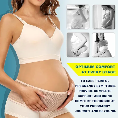Vista 8 de ChongErfei Soporte posparto 3 en 1 – Cinturón de recuperación para vientre/cintura/pelvis, faja adelgazante + cinturón de maternidad, banda