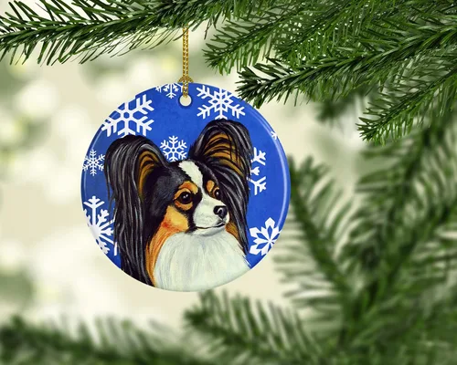 Vista 126 de Caroline's Treasures Cavalier Spaniel - Adorno de cerámica para colgar en el árbol de Navidad, para el hogar, Navidad, fiestas, regalo, 3 pulgadas