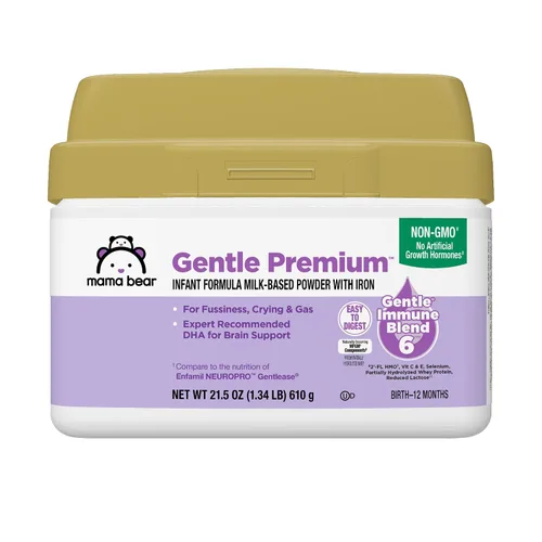 Vista 7 de Marca Amazon – Mama Bear Gentle Premium Fórmula en polvo para bebés, DHA para apoyo cerebral, mezcla inmune 6, 2'FL HMO, para malestar, llanto