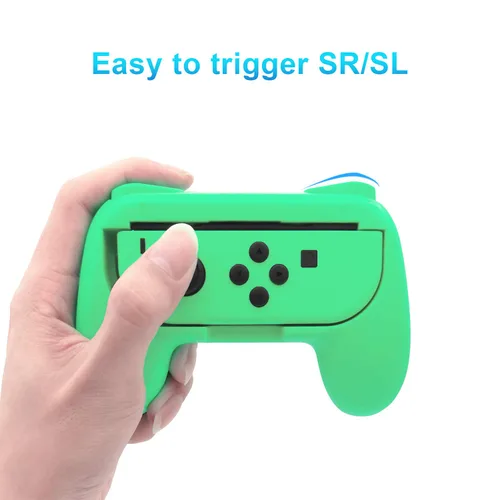 Vista 4 de FASTSNAIL Grips Compatible with Nintendo Switch for Joy Con & OLED Model for Joycon, Wear-Resistant Handle Kit Compatible with Joy Cons Controllers