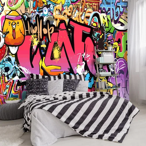 Vista 14 de Papel tapiz de tela de techo con nubes doradas, para sala de estar, dormitorio, baño, moderno, para niños y niñas, habitación de niños, mural grande