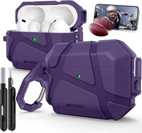 Vista 12 de Funda para AirPods Pro 3ra Generación (2025 Nuevo), Diseño de Bloqueo Seguro y Soporte para Teléfono Compatible con Airpods Pro 3ra Generación Funda