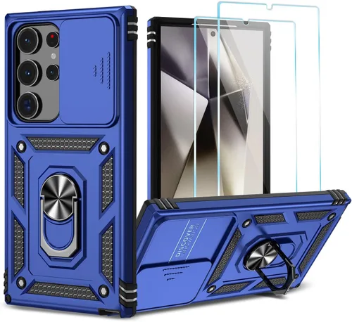 Vista 42 de Funda para Samsung Galaxy S24 Plus/S25 Plus con protector de Azul
