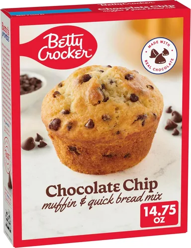 Vista 24 de Betty Crocker Mezcla de muffins de nuez de plátano, hecha con nueces, 6.4 oz.