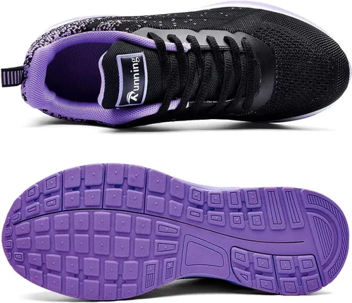 Vista 6 de GOOBON Tenis femeninas Air, zapatillas para tenis deportes entrenamiento gimnasio correr (tallas 5.5-10)