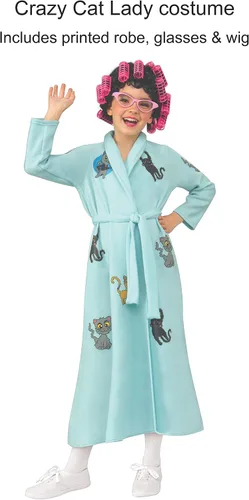 Vista 4 de Rubies Crazy Cat Lady - Disfraz infantil Multicolor