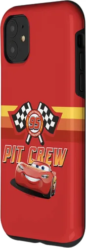 Vista 2 de Funda para iPhone 11 Disney Pixar Cars Two Lightning McQueen Pit Crew 95