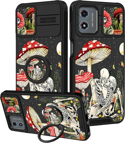 Vista 16 de Funermei Funda para Moto G Stylus 5G 2022, funda para teléfono con diseño de calavera de esqueleto para mujeres y niñas, diseño gótico, Como