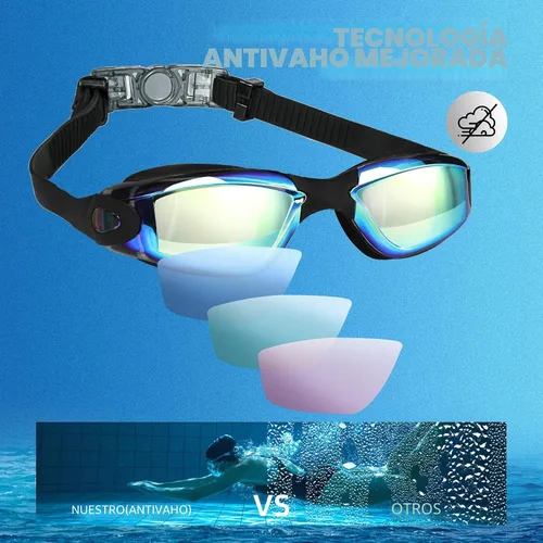 Vista 3 de LOCONHA Swim Goggles, 2 Pack Swimming Goggles Anti Fog No Leaking For Adult Women Men Youth